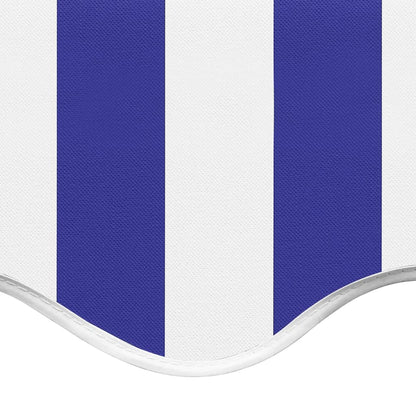 Tessuto di Ricambio per Tenda da Sole Blu e Bianco 4x3,5 m | homemem39