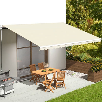 Tessuto di Ricambio per Tenda da Sole Crema 6x3,5 m