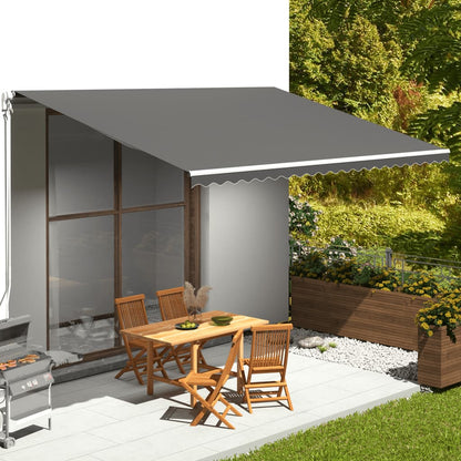 Tessuto di Ricambio Tenda da Sole Antracite 5x3,5 m | homemem39