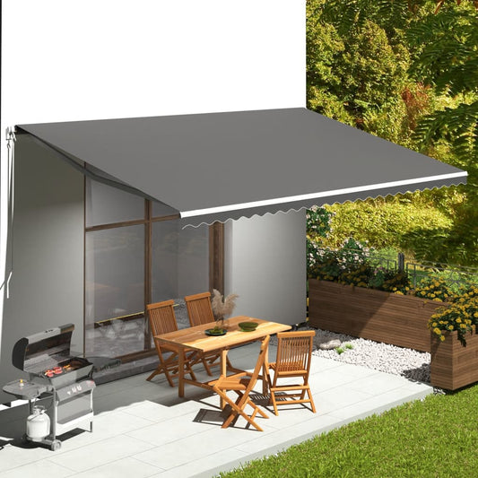Tessuto di Ricambio per Tenda da Sole Antracite 6x3,5 m | homemem39