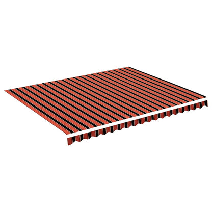 Tessuto di ricambio Tenda da Sole Arancione e Marrone 450x350cm