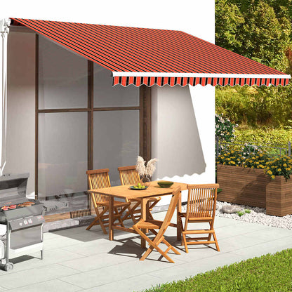 Tessuto di ricambio Tenda da Sole Arancione e Marrone 450x350cm