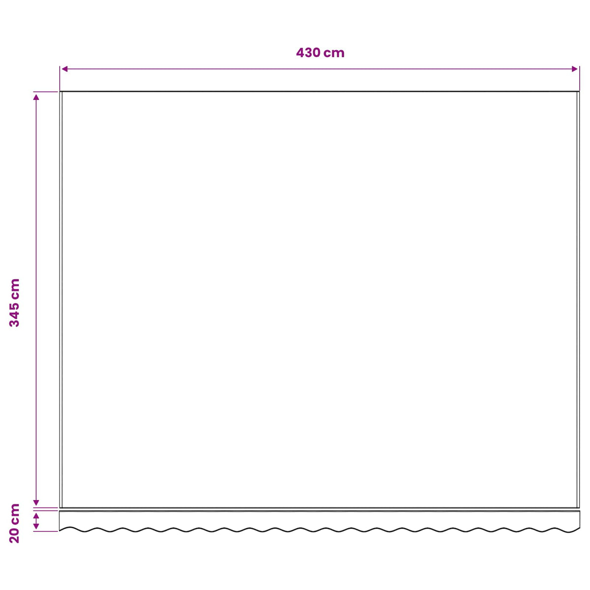 Tessuto di ricambio Tenda da Sole Arancione e Marrone 450x350cm