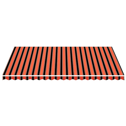Tessuto di Ricambio Tenda da Sole Arancione e Marrone 5x3,5 m - homemem39