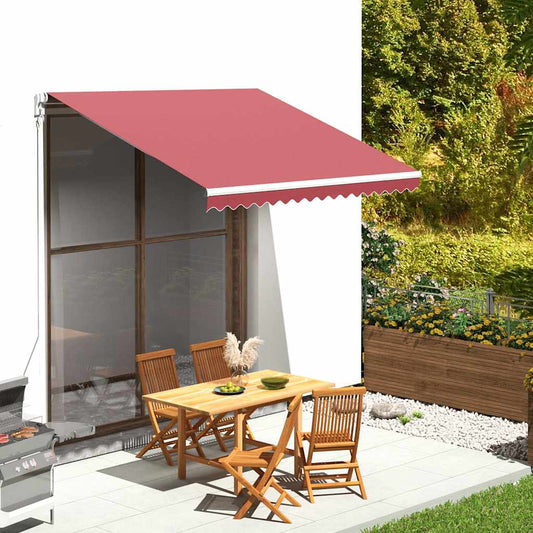 Tessuto di Ricambio per Tenda da Sole Rosso Borgogna 300x250 cm
