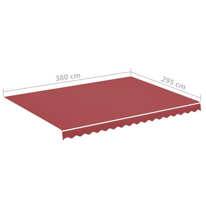 Tessuto di Ricambio per Tenda da Sole Rosso Borgogna 4x3 m | homemem39