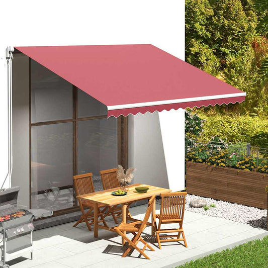 Tessuto di Ricambio per Tenda da Sole Rosso Borgogna 400x300 cm