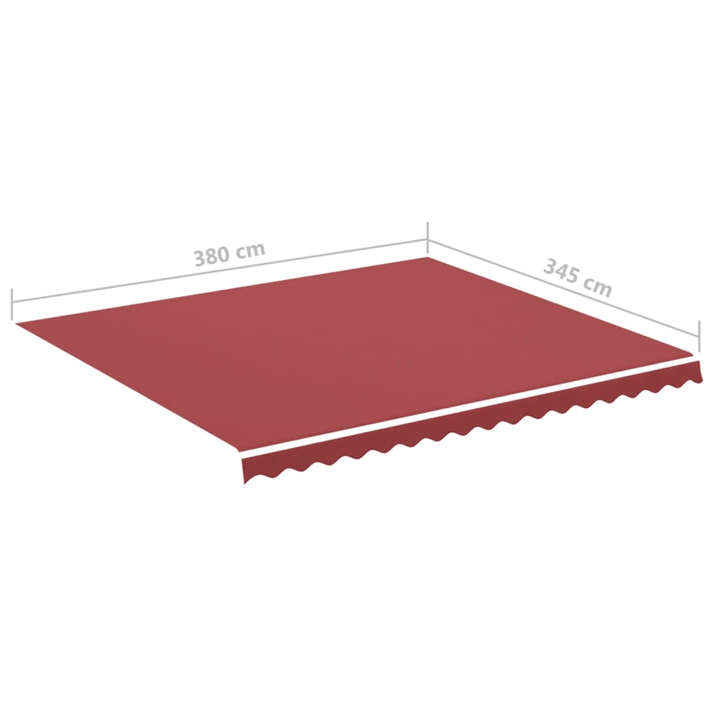 Tessuto di Ricambio per Tenda da Sole Rosso Borgogna 4x3,5 m | homemem39