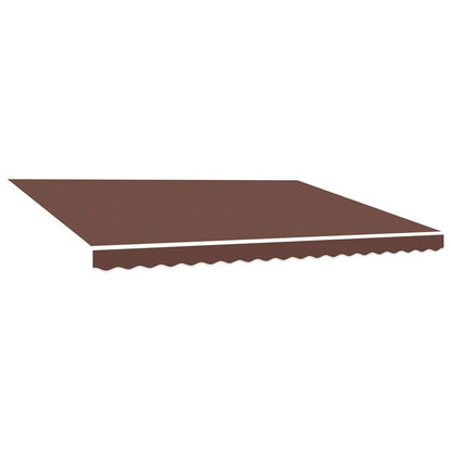 Tessuto di Ricambio per Tenda da Sole Marrone 450x300 cm Poliestere