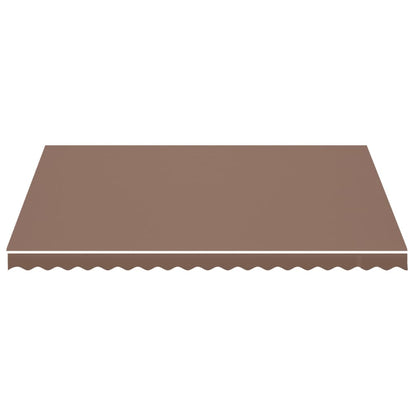 Tessuto di Ricambio per Tenda da Sole Marrone 4,5x3,5 m | homemem39