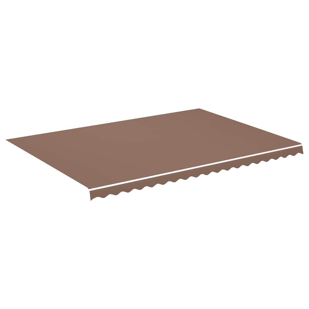 Tessuto di Ricambio per Tenda da Sole Marrone 500x350 cm Poliestere