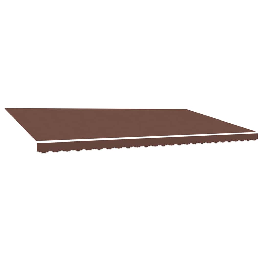Tessuto di Ricambio per Tenda da Sole Marrone 580x295 cm Poliestere