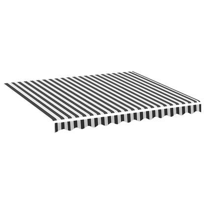 Tessuto di ricambio Tenda da Sole Antracite e Bianco 300x250 cm