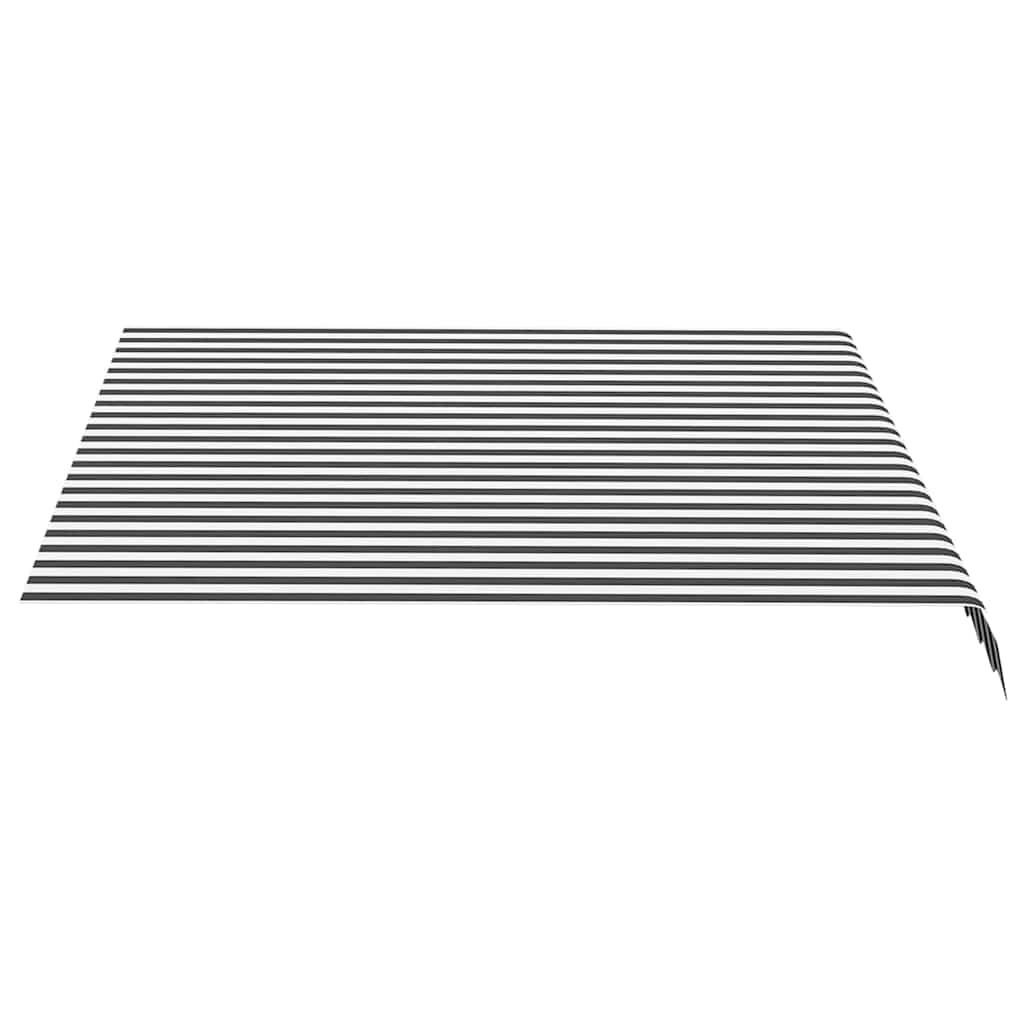 Tessuto di ricambio Tenda da Sole Antracite e Bianco 300x250 cm