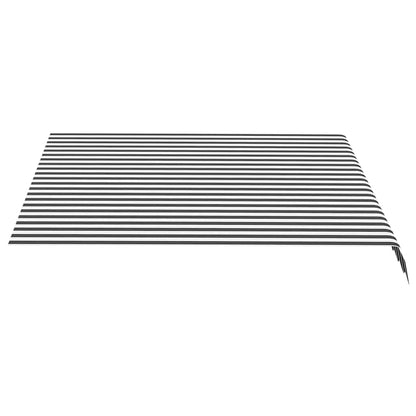 Tessuto di ricambio Tenda da Sole Antracite e Bianco 300x250 cm