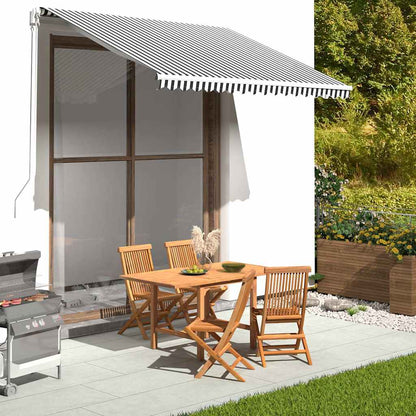 Tessuto di ricambio Tenda da Sole Antracite e Bianco 300x250 cm