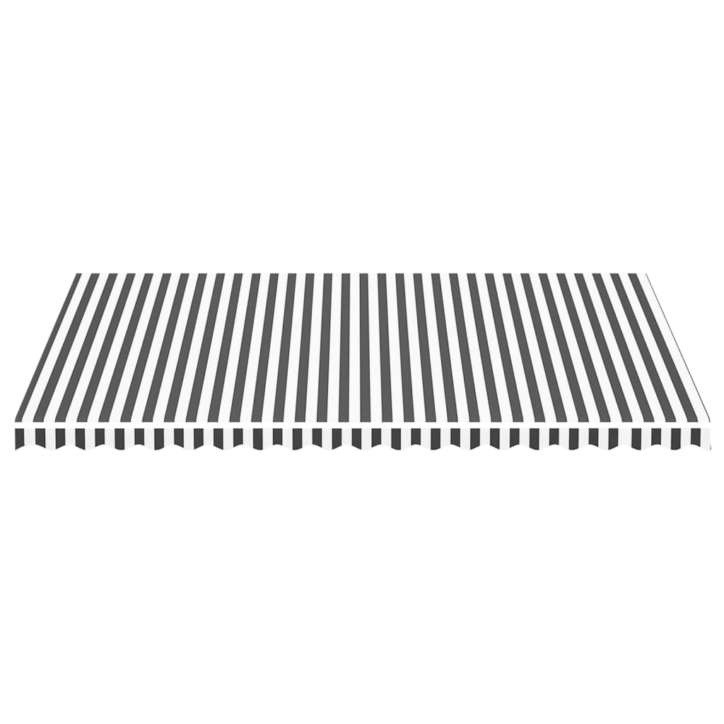 Tessuto di Ricambio per Tenda da Sole Antracite e Bianco 5x3 m | homemem39