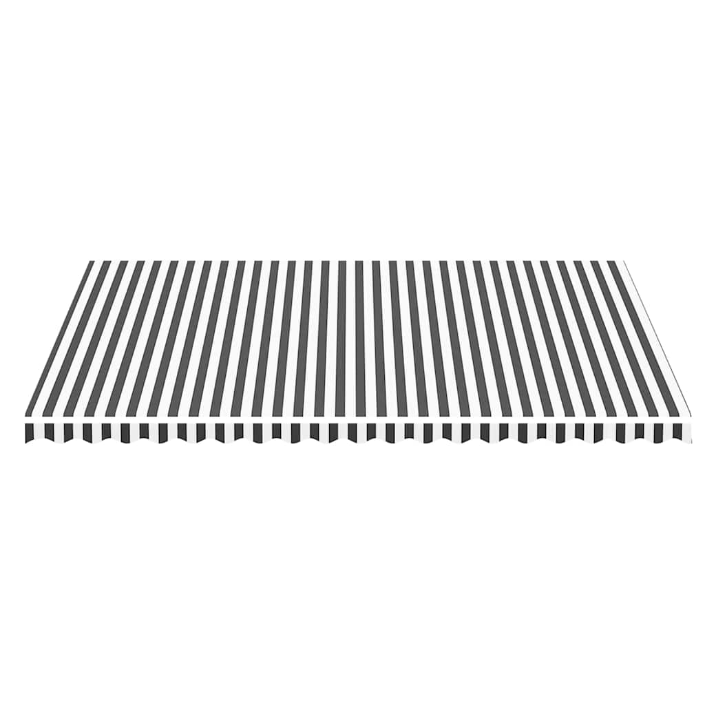 Tessuto di ricambio Tenda da Sole Antracite e Bianco 500x350 cm