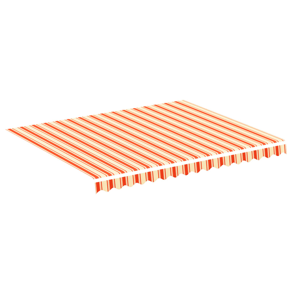Tessuto di Ricambio per Tenda da Sole Giallo e Arancione 3x2,5 m Poliestere | homemem39