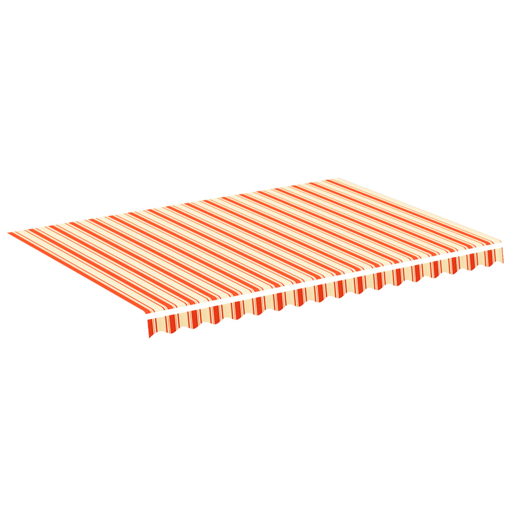 Tessuto Ricambio per Tenda da Sole Giallo e Arancio 3,5x2,5 m | homemem39
