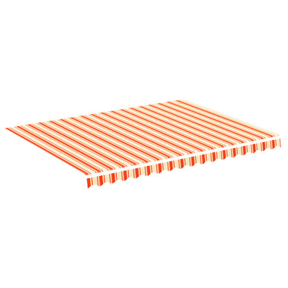 Tessuto di Ricambio per Tenda da Sole Giallo e Arancione 4x3 m Poliestere | homemem39