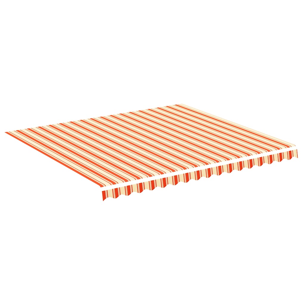 Tessuto di Ricambio per Tenda da Sole Giallo e Arancione 400x350 cm Poliestere
