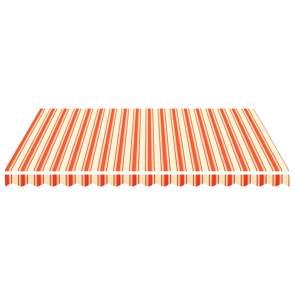 Tessuto di Ricambio per Tenda da Sole Giallo e Arancione 400x350 cm Poliestere