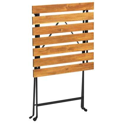 Tavolo da Bistrot 55x54x71 cm in Legno Massello di Acacia - homemem39
