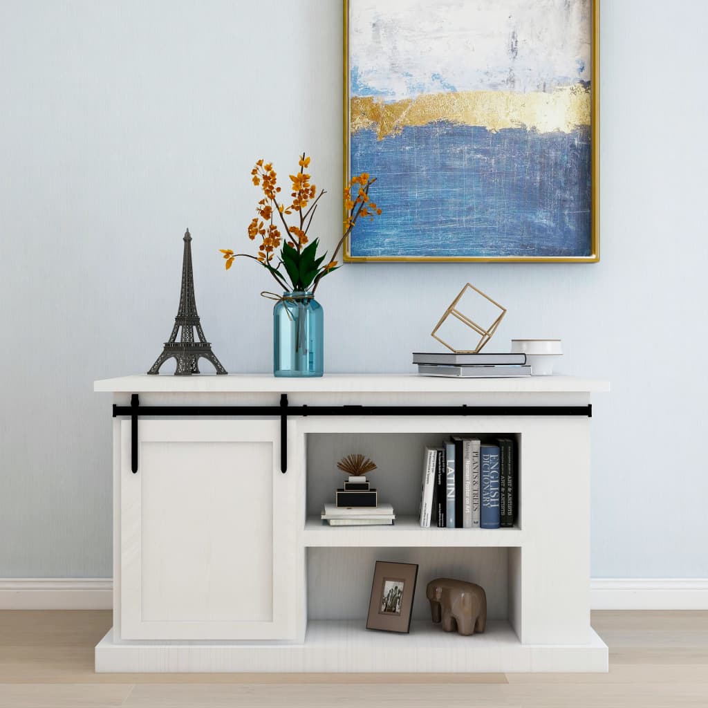 Kit Mini Anta Scorrevole Armadio in Acciaio al Carbonio 122 cm - homemem39