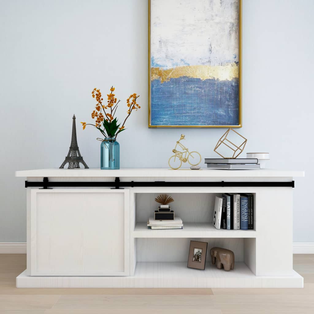 Kit Mini Anta Scorrevole Armadio in Acciaio al Carbonio 183 cm - homemem39