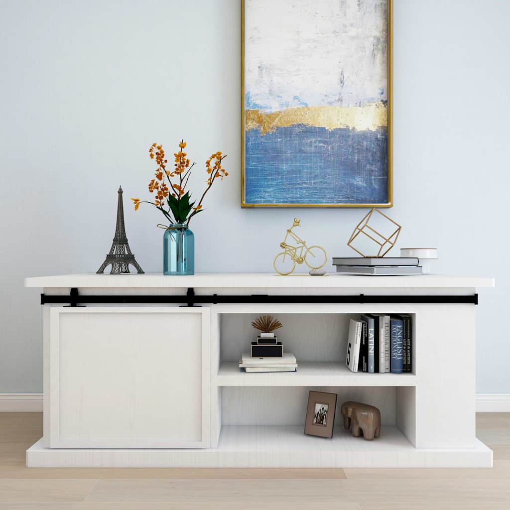 Kit Mini Anta Scorrevole Armadio in Acciaio al Carbonio 200 cm - homemem39