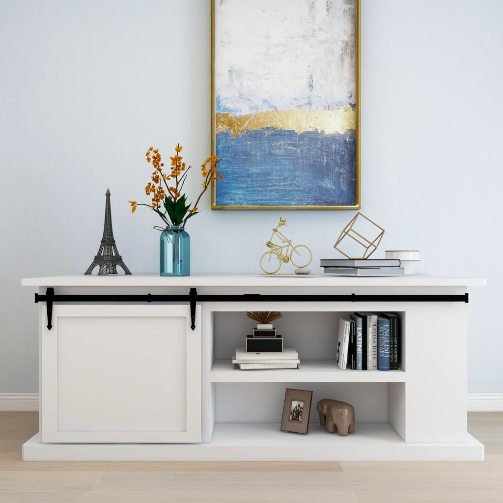 Kit Mini Anta Scorrevole Armadio in Acciaio al Carbonio 183 cm - homemem39