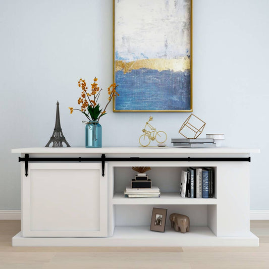 Kit Mini Anta Scorrevole Armadio in Acciaio al Carbonio 200 cm - homemem39