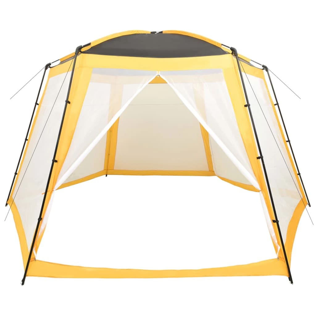 Tenda per Piscina in Tessuto 500x433x250 cm Gialla | homemem39