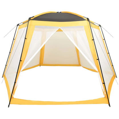 Tenda per Piscina in Tessuto 500x433x250 cm Gialla | homemem39