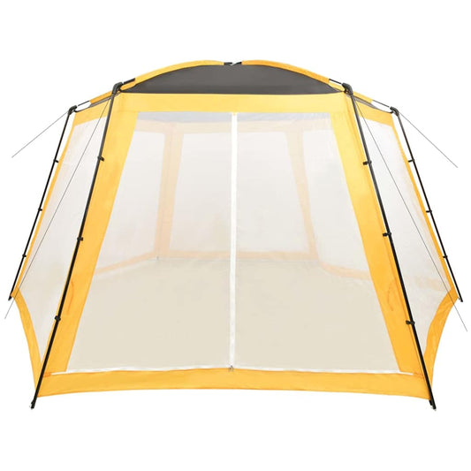 Tenda per Piscina in Tessuto 590x520x250 cm Gialla