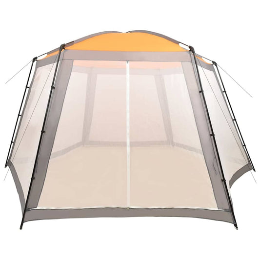 Tenda per Piscina in Tessuto 590x520x250 cm Grigia