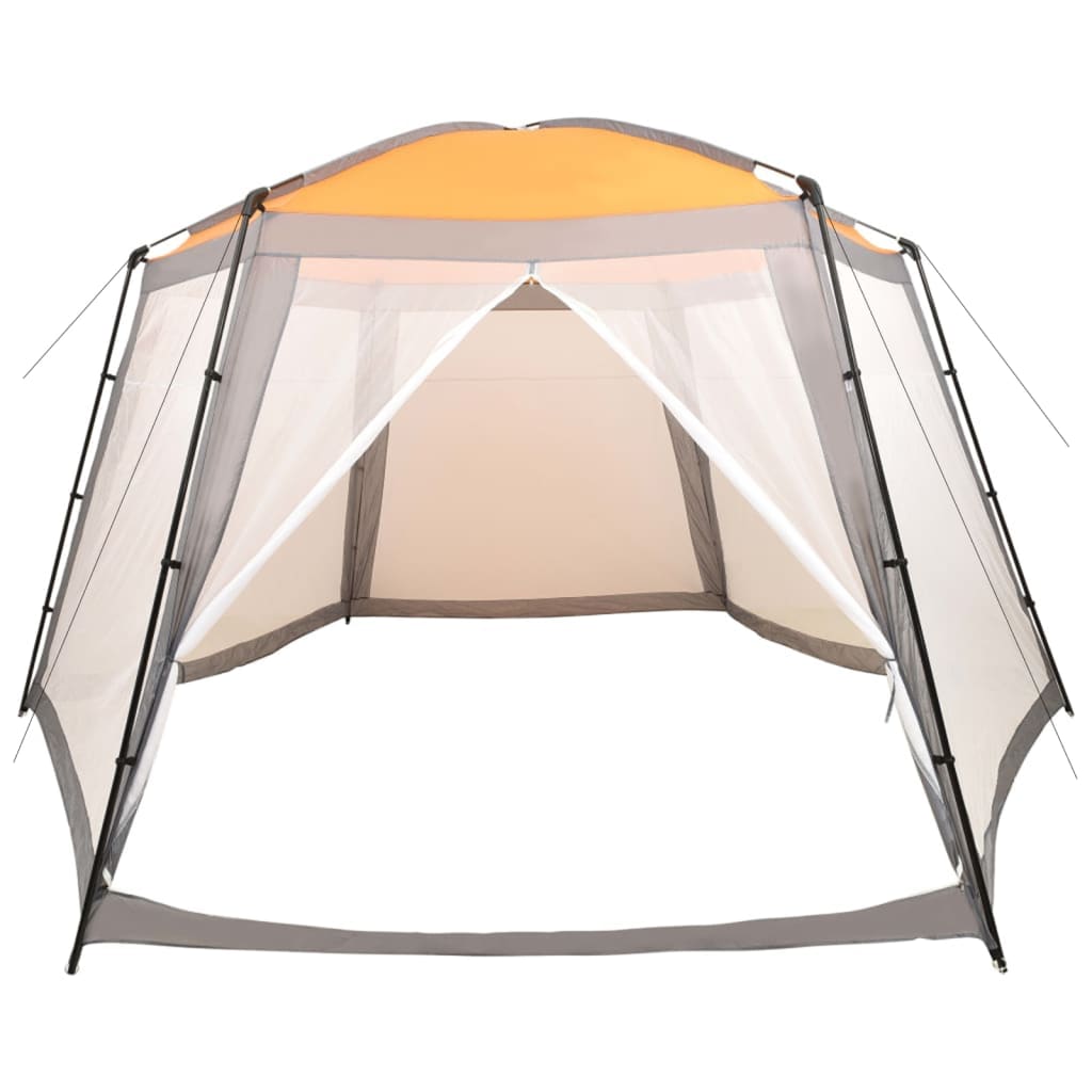 Tenda per Piscina in Tessuto 660x580x250 cm Grigia | homemem39