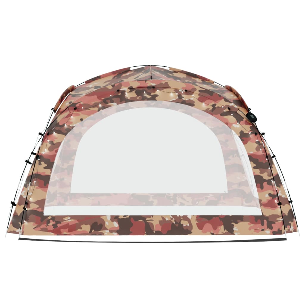 Tenda per Feste con LED e 4 Pareti 3,6x3,6x2,3 m Mimetica - homemem39