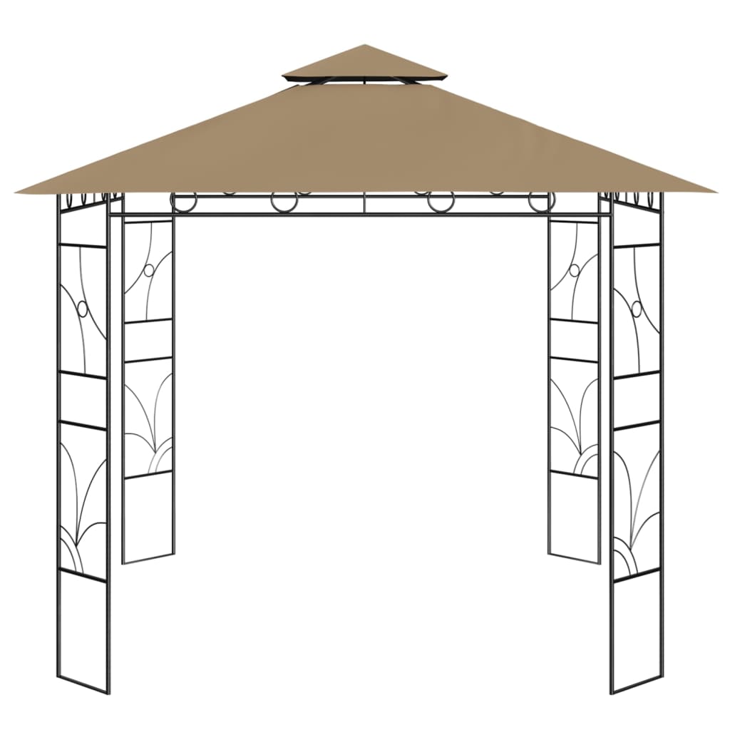 Gazebo 3x3x2,7 m Grigio Talpa 160 g/m² - homemem39