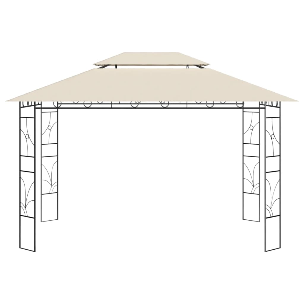 Gazebo 4x3x2,7 m Crema 160 g/m² - homemem39