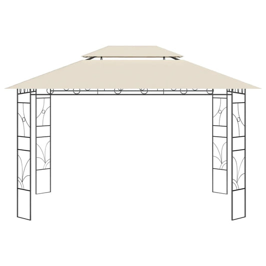 Gazebo 4x3x2,7 m Crema 160 g/m² - homemem39