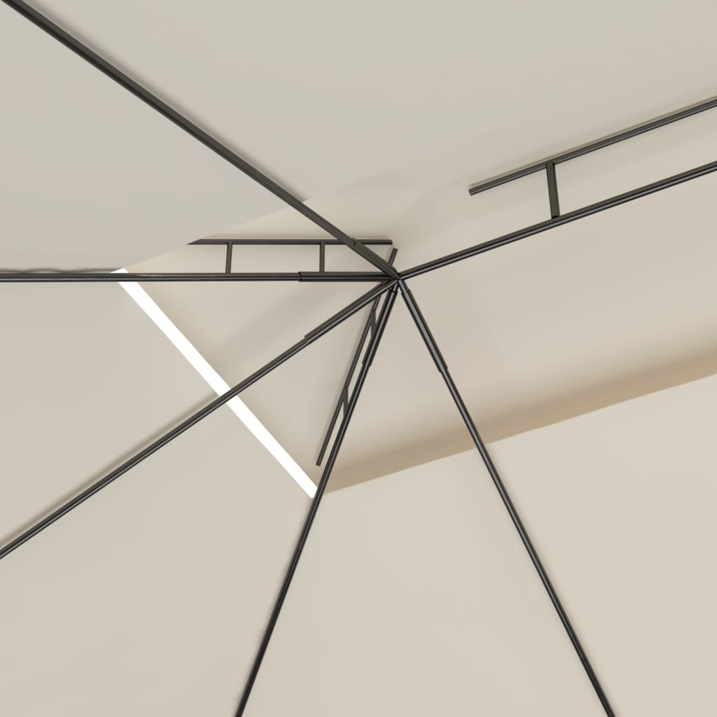 Gazebo 4x3x2,7 m Crema 160 g/m² - homemem39