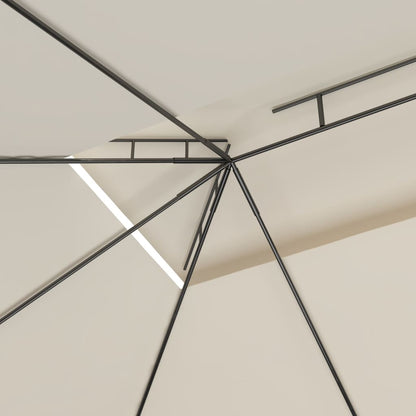 Gazebo 4x3x2,7 m Crema 160 g/m² - homemem39