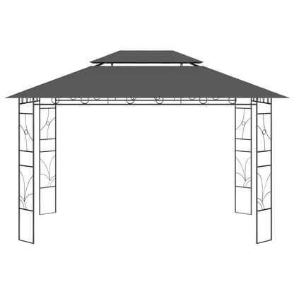 Gazebo 4x3x2,7 m Antracite 160 g/m² - homemem39