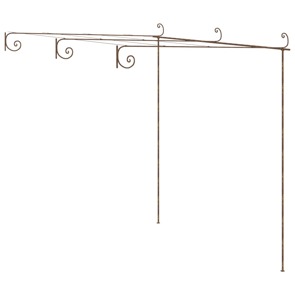 Pergolato da Giardino Marrone Anticato 3x3x2,5 m in Ferro | homemem39