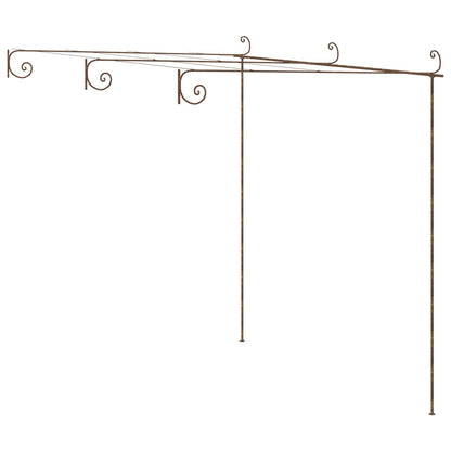 Pergolato da Giardino Marrone Anticato 3x3x2,5 m in Ferro | homemem39