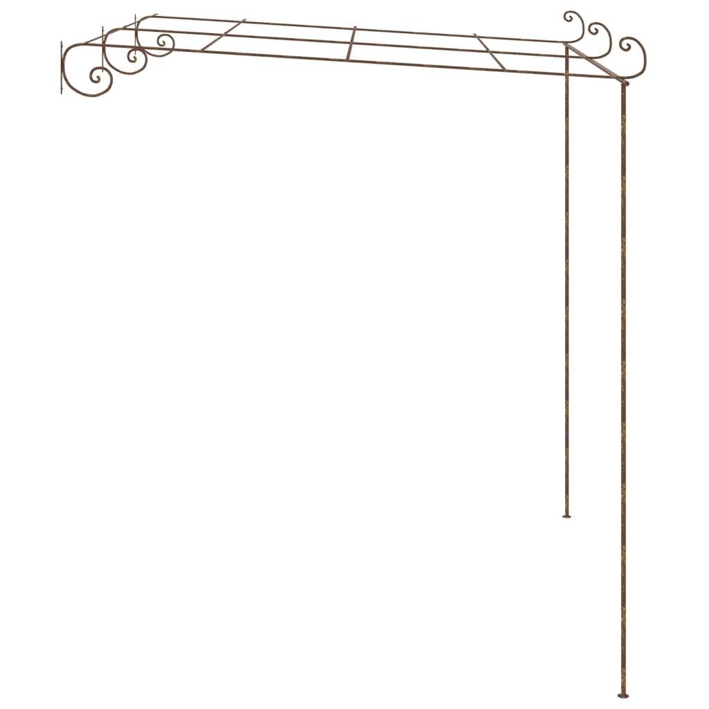 Pergolato da Giardino Marrone Anticato 3x3x2,5 m in Ferro | homemem39