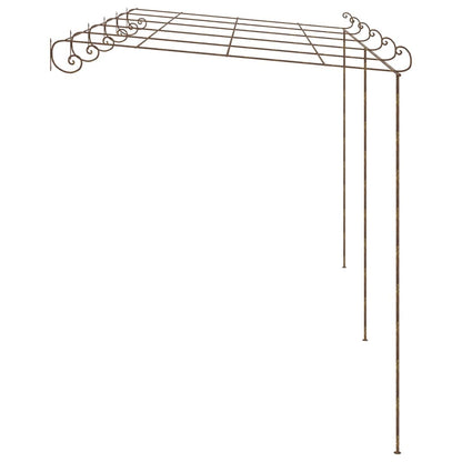 Pergolato da Giardino Marrone Anticato 6x3x2,5 m in Ferro | homemem39