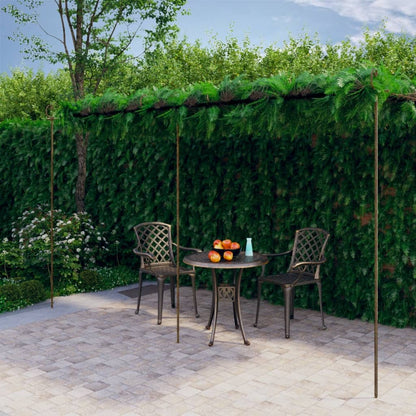 Pergolato da Giardino Marrone Anticato 6x3x2,5 m in Ferro | homemem39